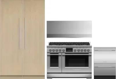 5 Piece Package Includes Refrigerator, Freezer, Range, Hood And Dishwasher